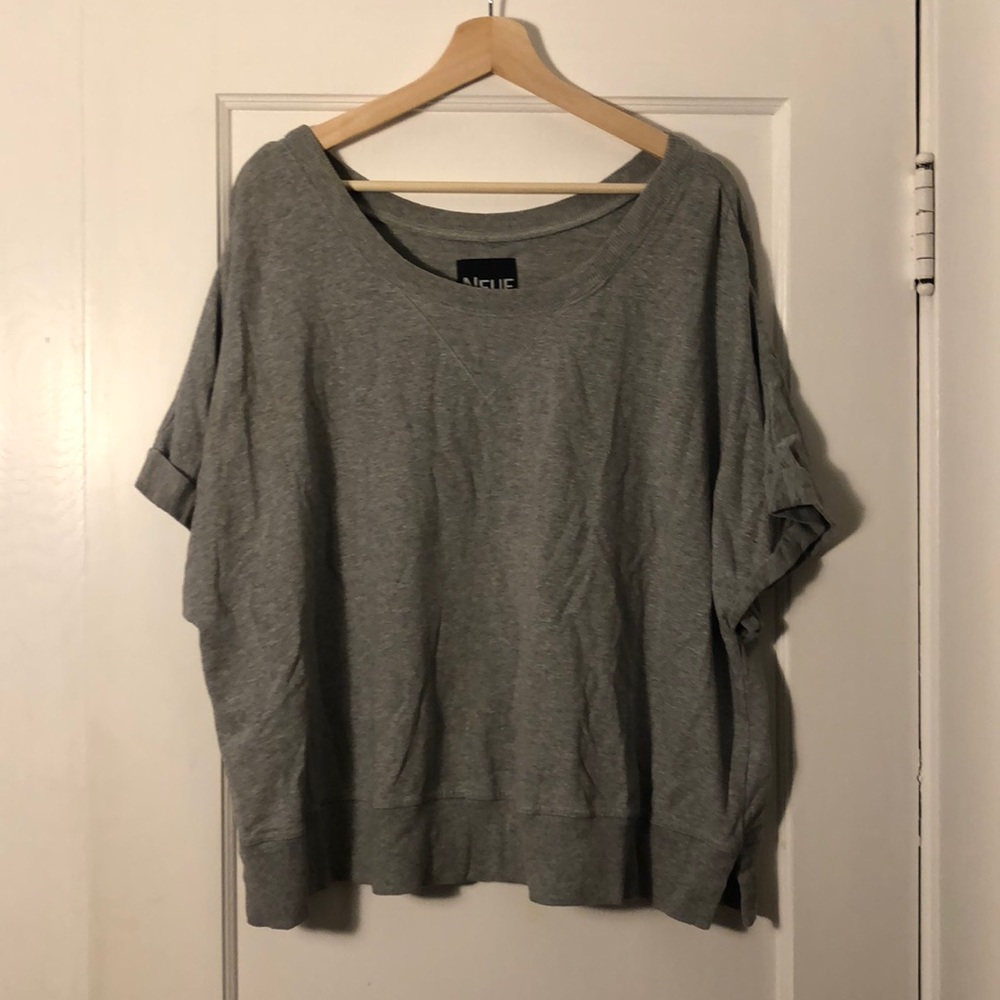 Grey Short Sleeve Sweatshirt